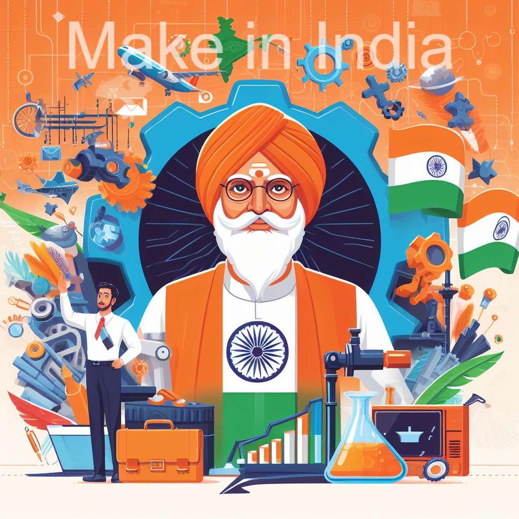 "Make in India" A government initiative to make India a manufacturing hub 